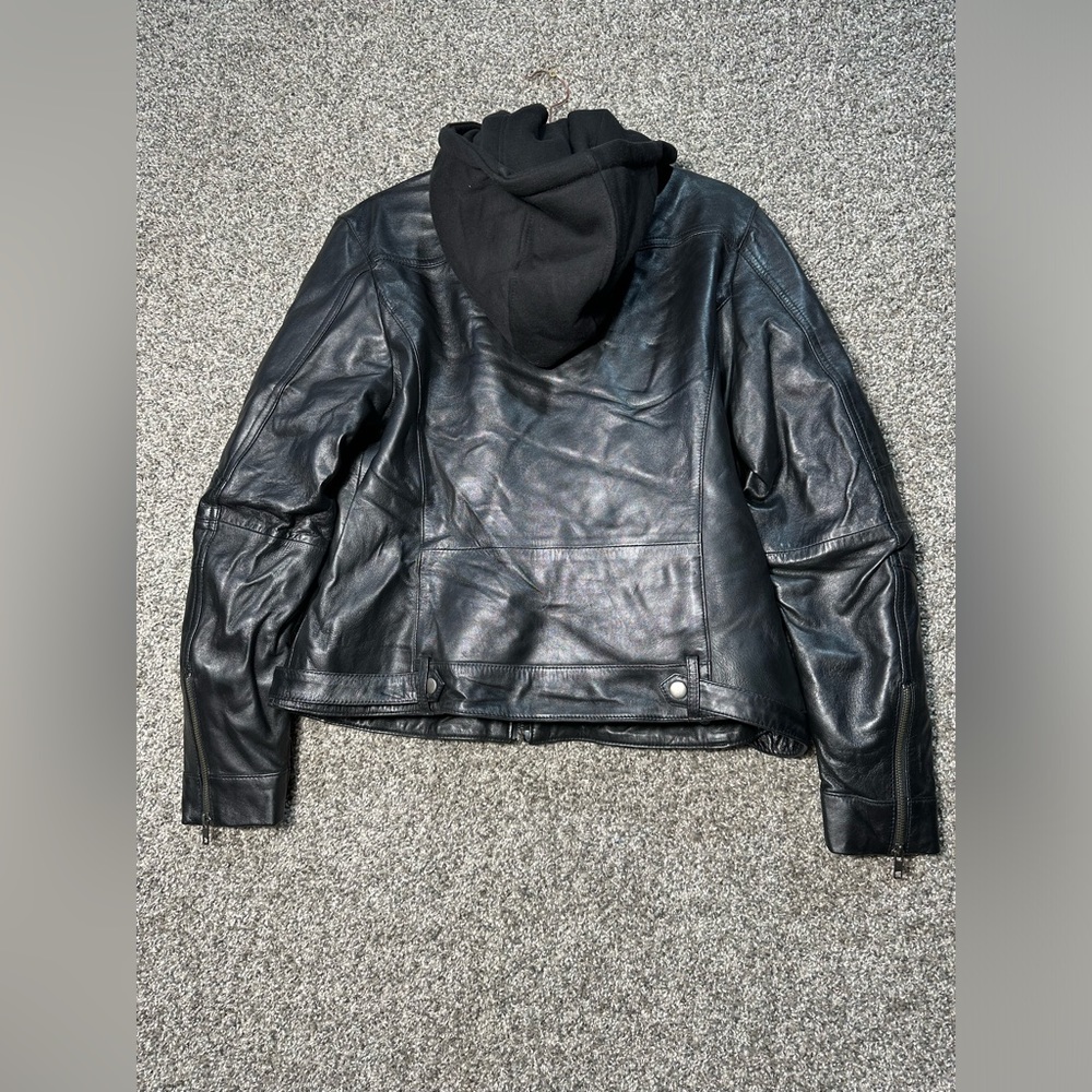 NWOT Whet Blu April Hoodie & Leather Jacket Size XL - Picture 5 of 8